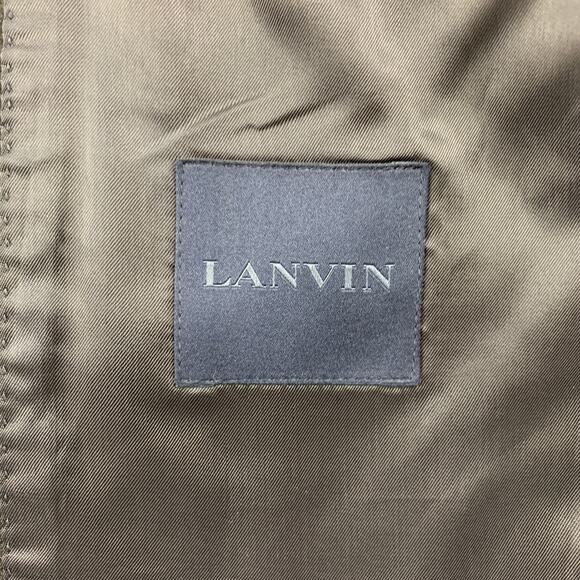 LANVIN Size 38 Black Wool Mohair Shawl Collar Sport Coat - Picture 8 of 10